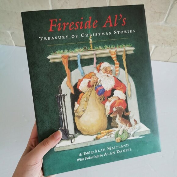 Fireside Al Treasury of Christmas Stories Hardcover w/CD Illustrated Holiday - Picture 2 of 7
